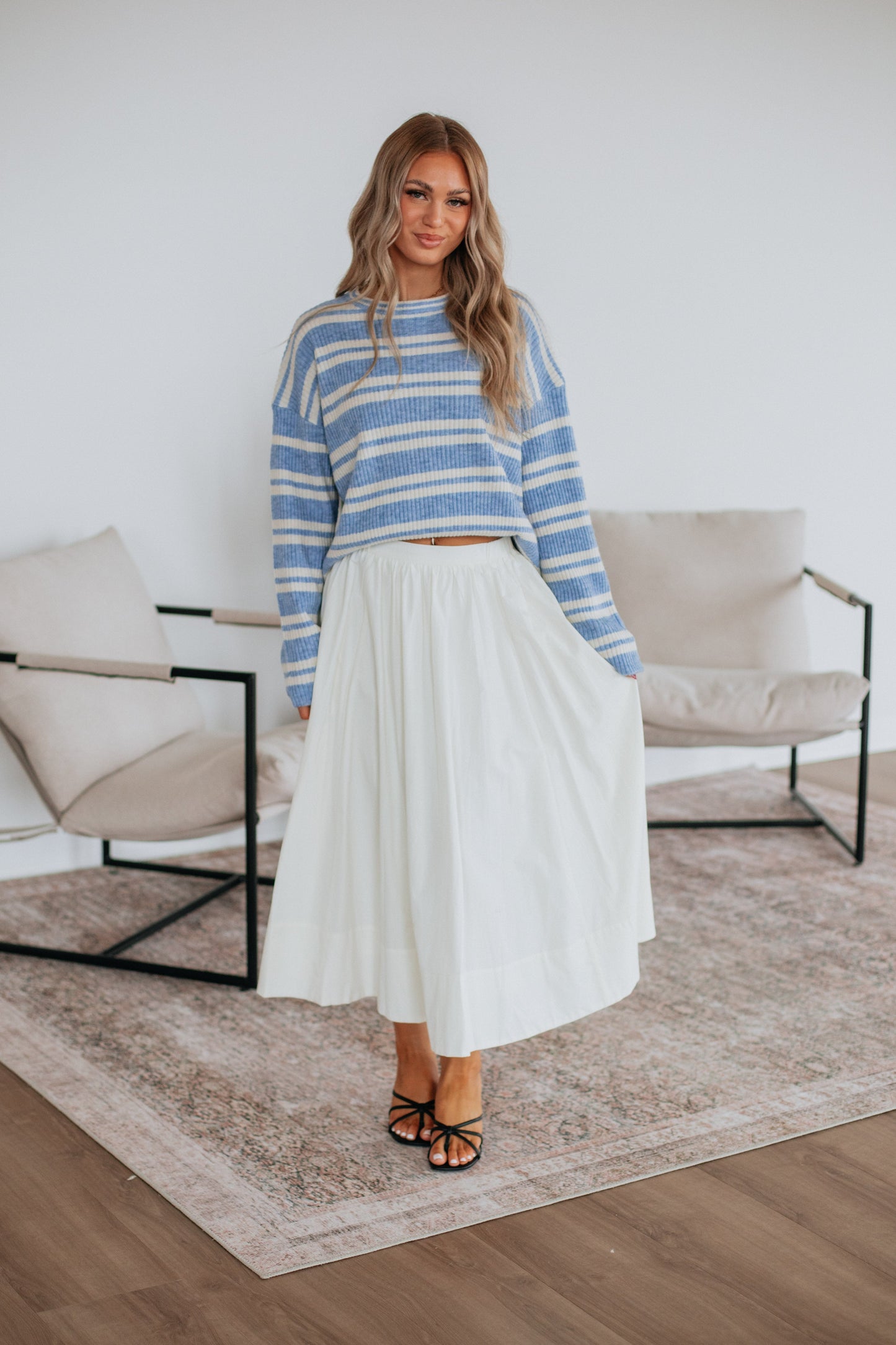 Wild Oak Boutique Theodora Midi Skirt