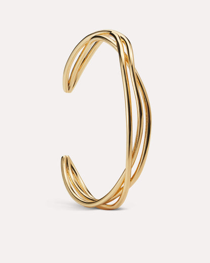 Evolve Gold Cuff Bracelet