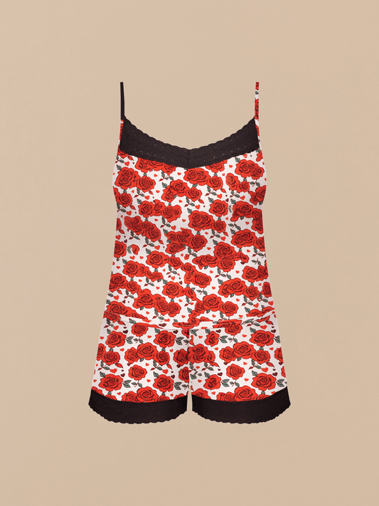 MeUndies UltraModal™ Lace PJ Set | Rosy Cheeks