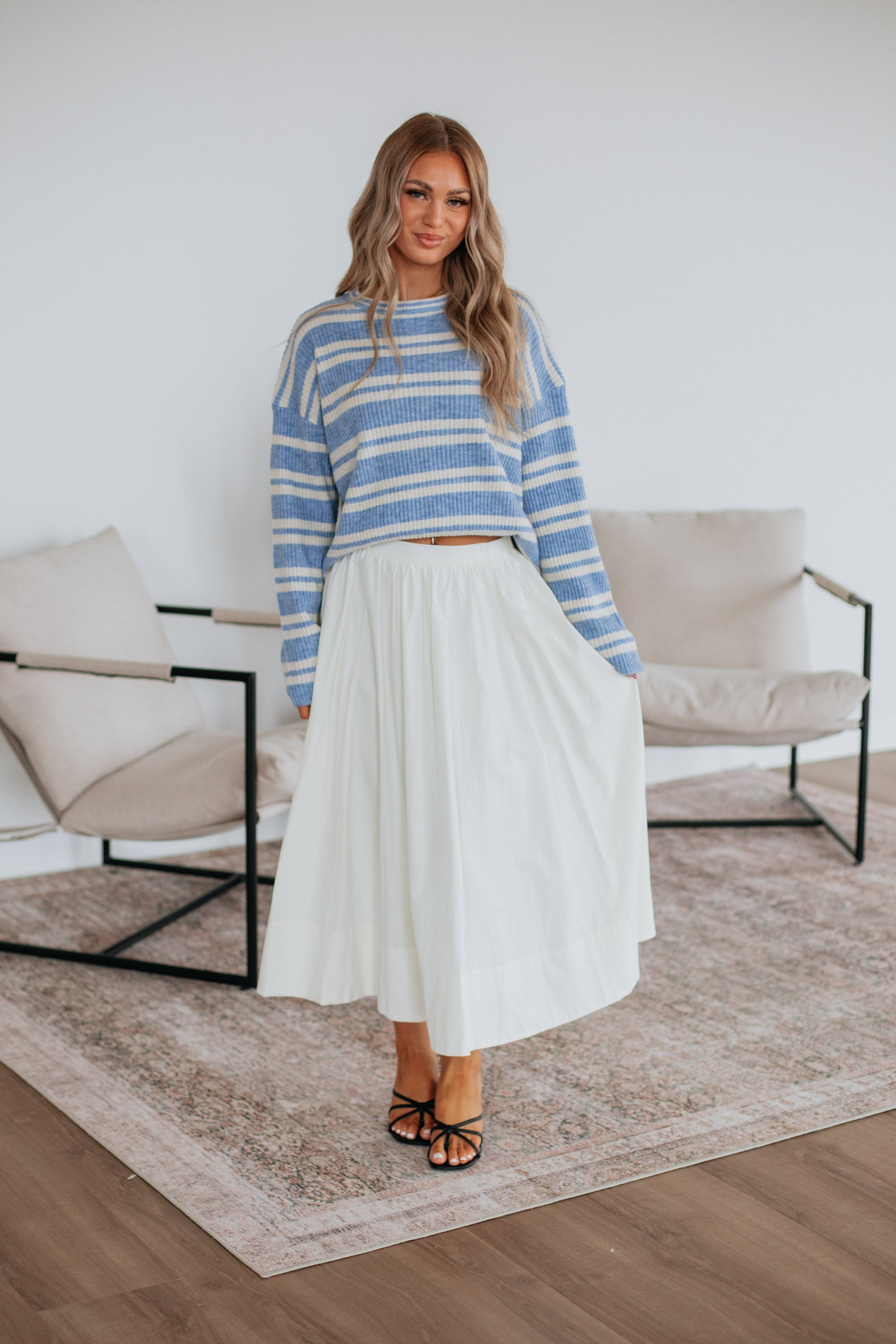 Wild Oak Boutique Theodora Midi Skirt