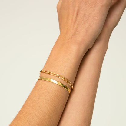 Herringbone Gold Bracelet
