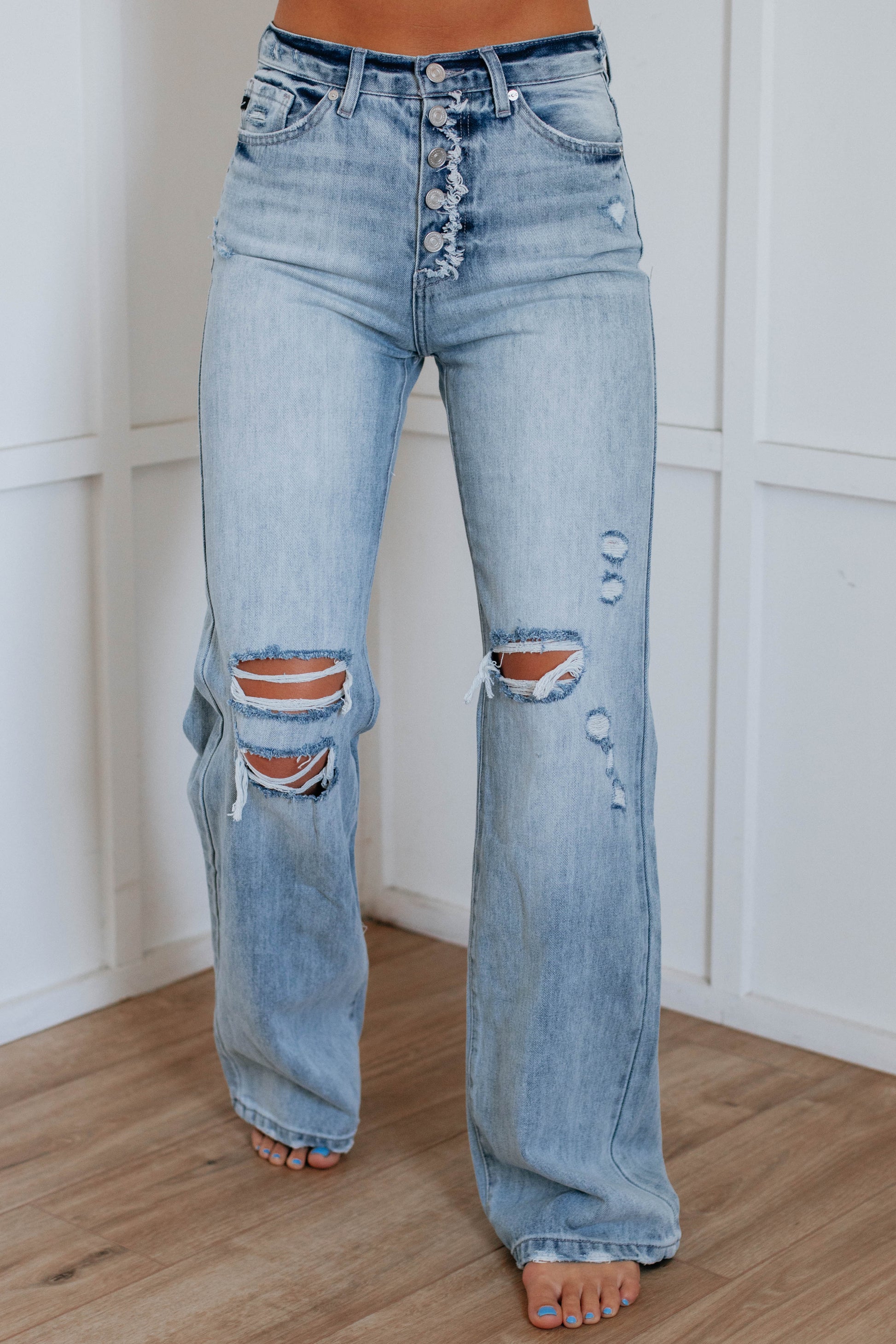 Wild Oak Boutique Isabelle KanCan Jeans - Light Wash