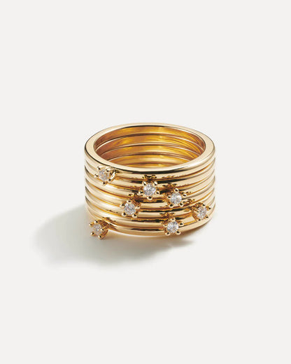 Seventh Heaven Gold Ring