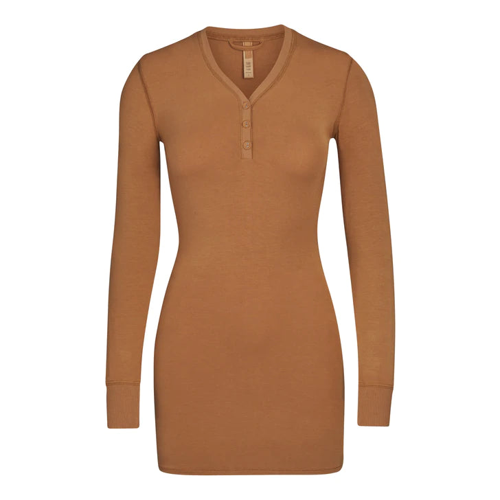 SLEEP HENLEY DRESS