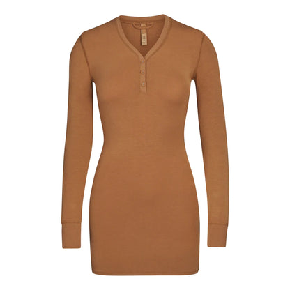 SLEEP HENLEY DRESS
