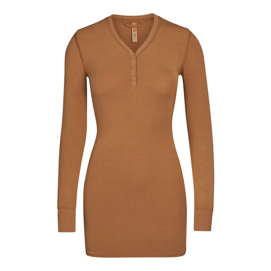 SLEEP HENLEY DRESS