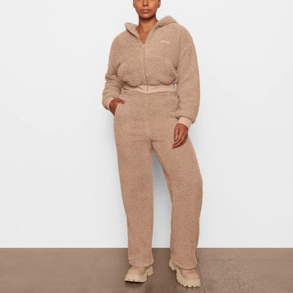 TEDDY ZIP UP HOODIE