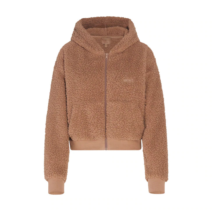 TEDDY ZIP UP HOODIE