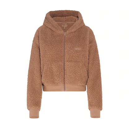 TEDDY ZIP UP HOODIE